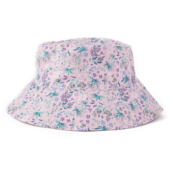 K's Botanical Butterfly Pattern Made in the Shade Bucket Hat