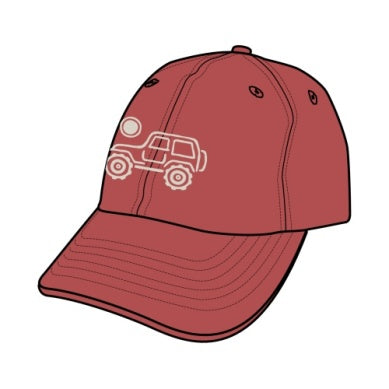 TRIBAL 4X4 CHILL CAP, FADED RED