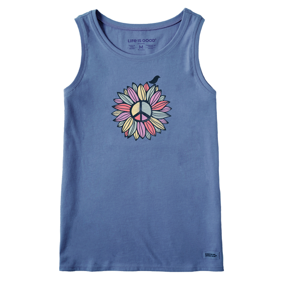 W's Peace Sign Flower Crusher Tank