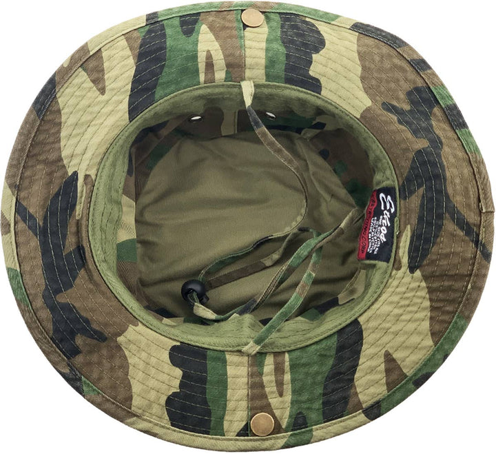 Solid Boonie Hat With String (Fitted): L/XL / CAM