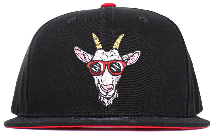 Goat Snapback: BLK-WHT