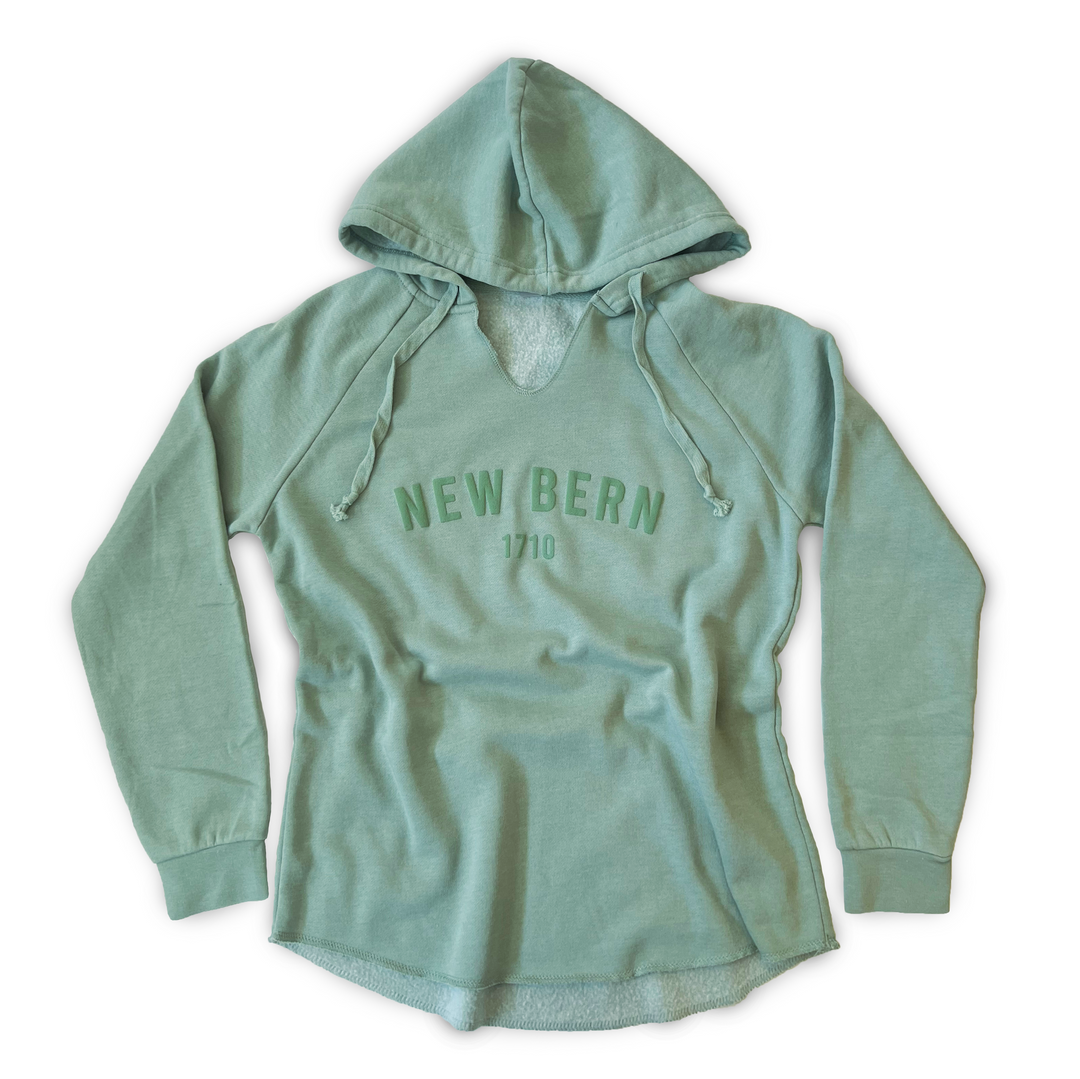 New Bern 1710 Women's Lightweight Hooded Sweatshirt