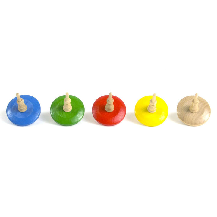 Classic Wooden Spin Top, Assorted Colors