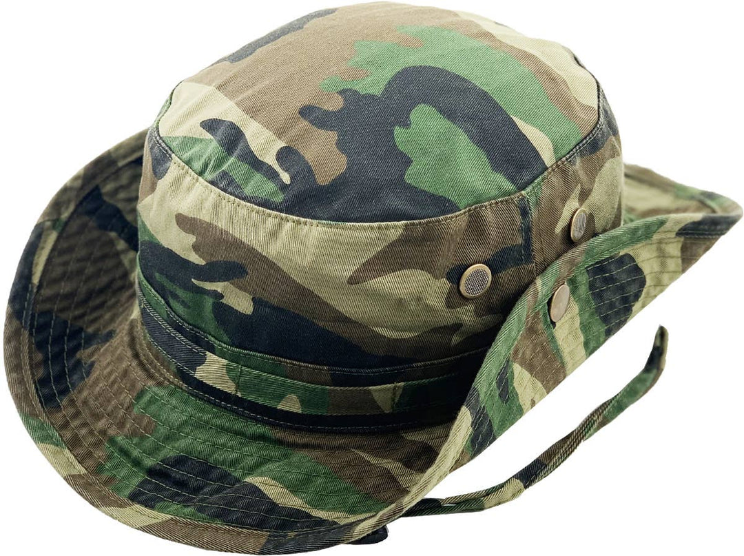 Solid Boonie Hat With String (Fitted): L/XL / CAM