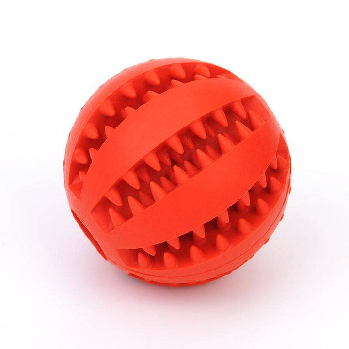 Minty Munch-N-Play Rubber Feeding Ball: 7Cm Red