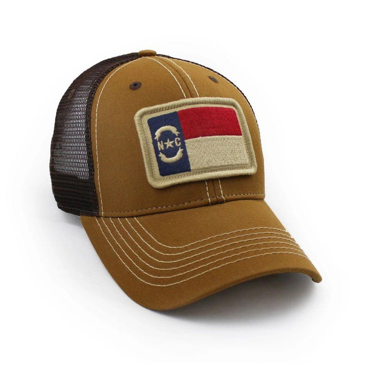 North Carolina Flag Patch Structured Trucker Hat