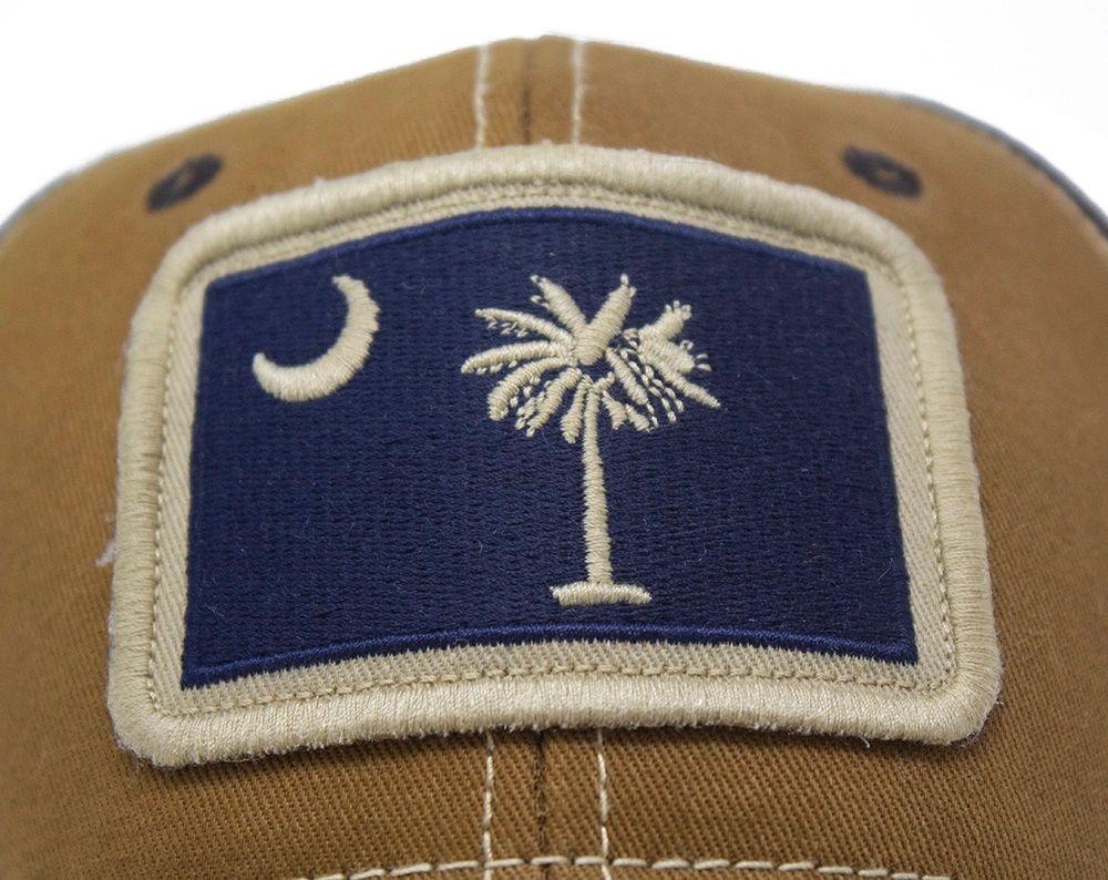 South Carolina Flag Patch Trucker Hat, Structured