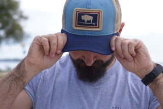 Surfing Buffalo Structured Trucker Hat