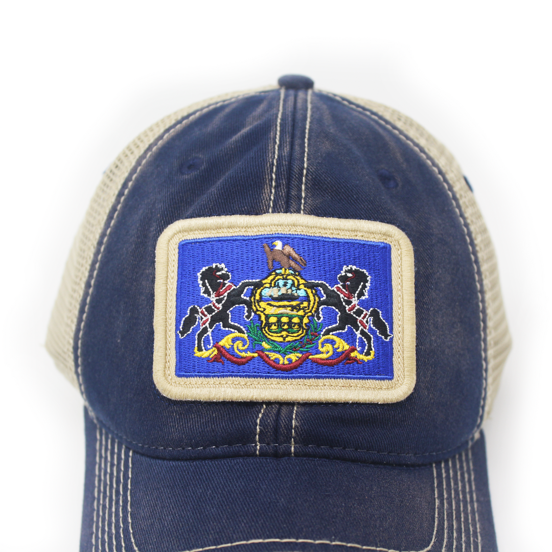 Pennsylvania Flag Patch Trucker Hat