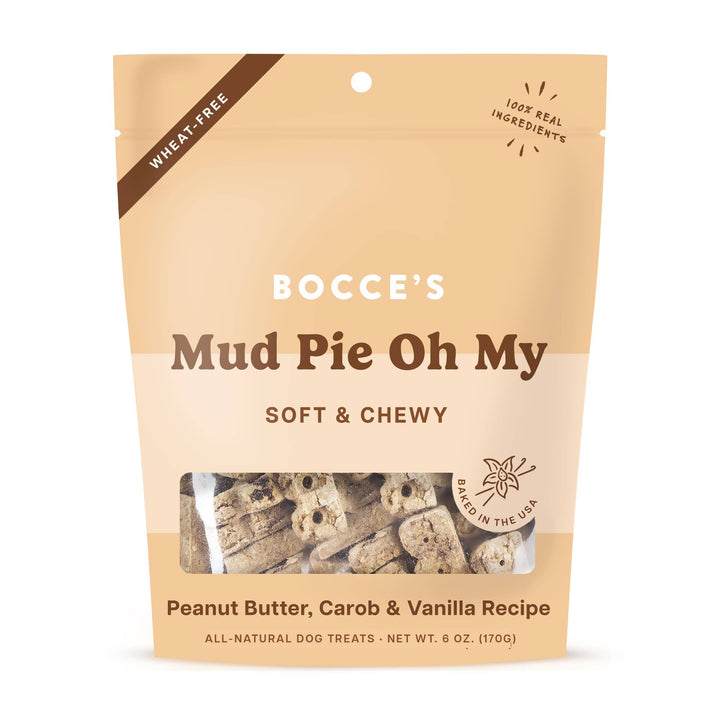Bocce's Bakery Mud Pie Oh My Soft & Chewy Dog Treats 6oz