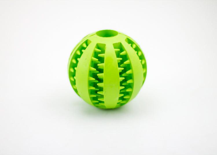 Minty Munch-N-Play Rubber Feeding Ball: 7Cm Green