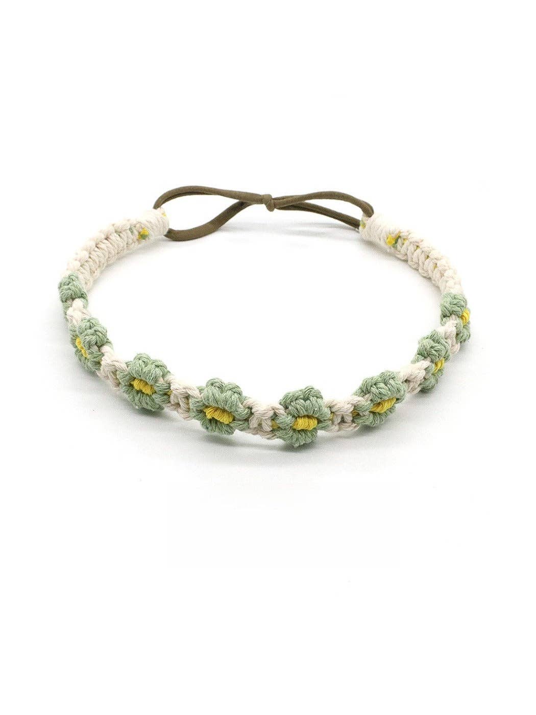 Scarvii - Headband & Hair Accessory with Daisy Flower: Orange