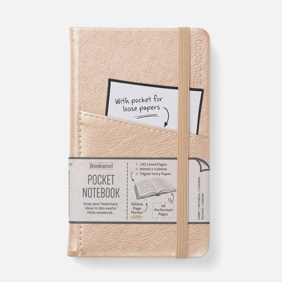 Bookaroo A6 Pocket Notebook: Charcoal