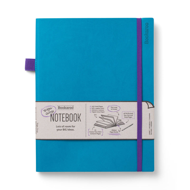 Bookaroo Bigger Things Notebook: Purple