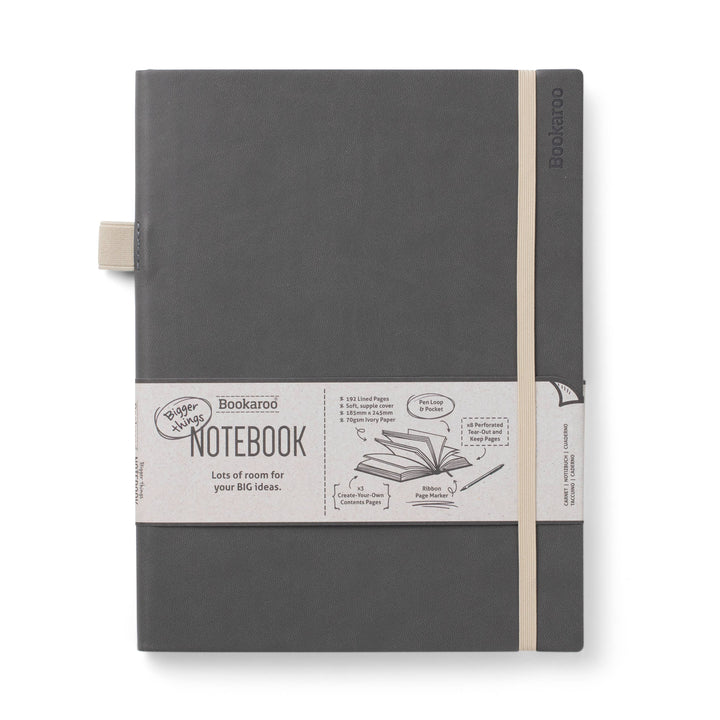 Bookaroo Bigger Things Notebook: Purple