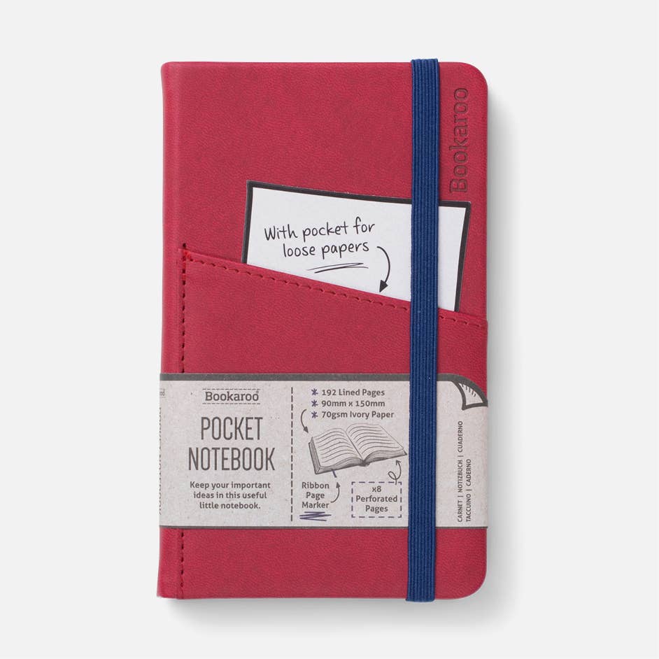 Bookaroo A6 Pocket Notebook: Orange