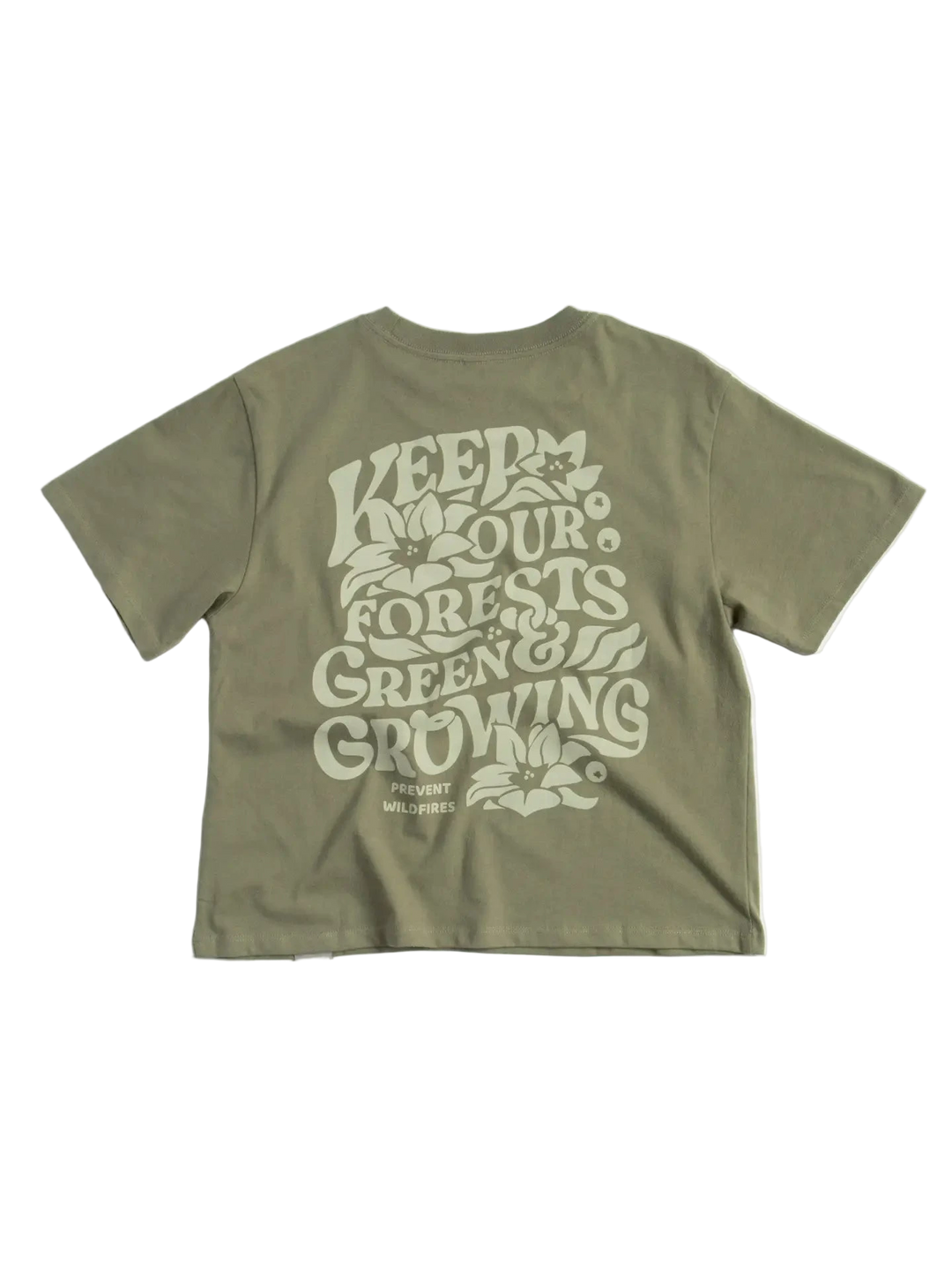 W's Keep Our Forests Green and Growing Short Sleeve Boxy Tee w/Pocket