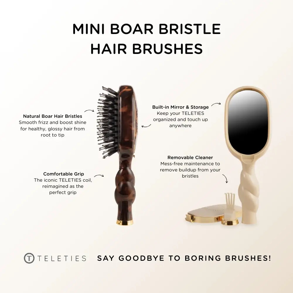 Mini Boar Brush | Tortoise