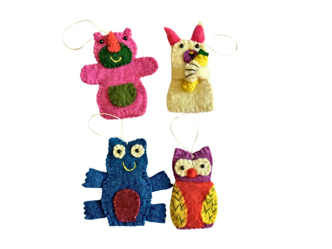 Felt Finger Puppets - set of 4