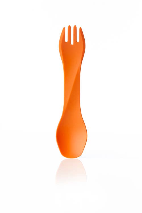 GoBites Uno Bulk - Portable Reusable Spork Utensil: Yellow