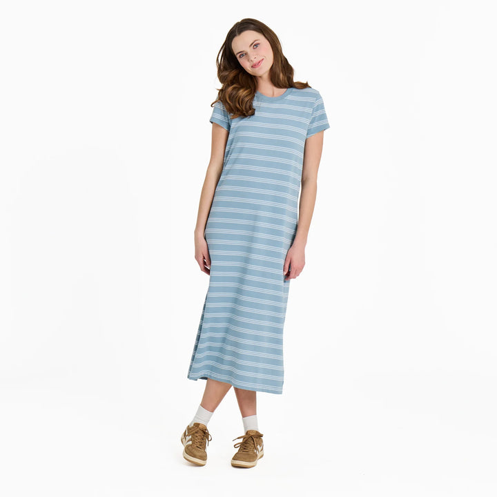 W's S/S Striped Crusher Weekend Dress