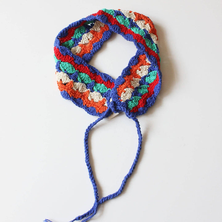 Crochet Flower Hairband: KHAKI