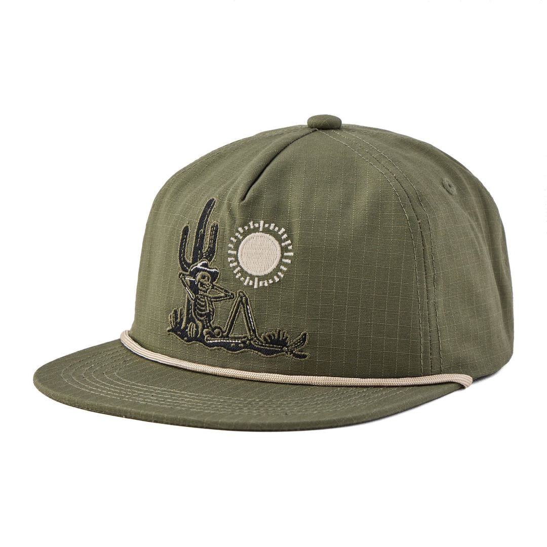 Adult Unisex Ripstop Rope Hat, Life was Good Cowboy Skull
