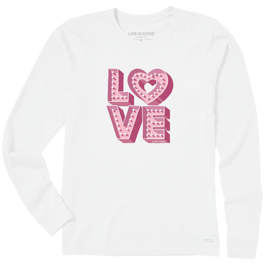 W's L/S Crusher Tee Love Up In Lights