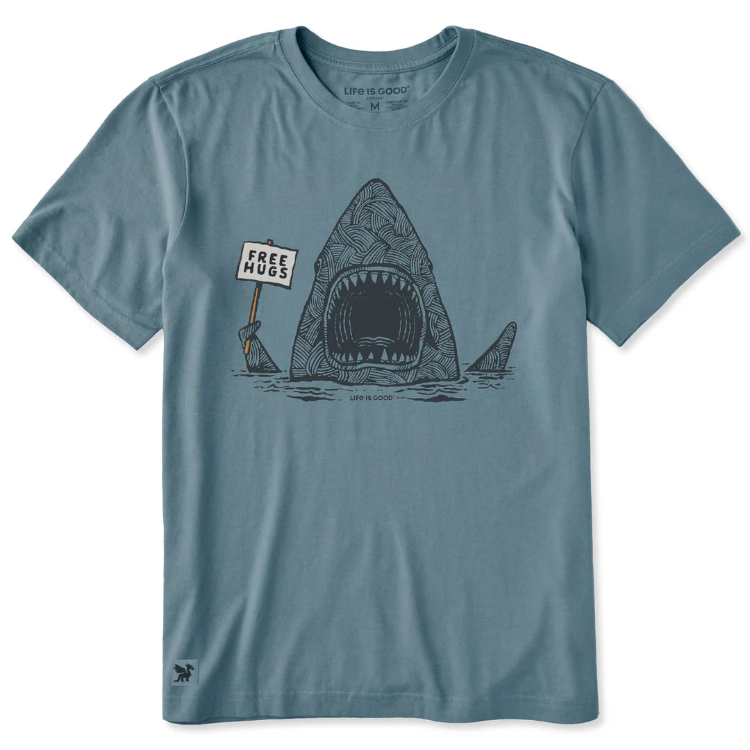 M's Free Hugs Shark Short Sleeve Crusher-LITE Tee
