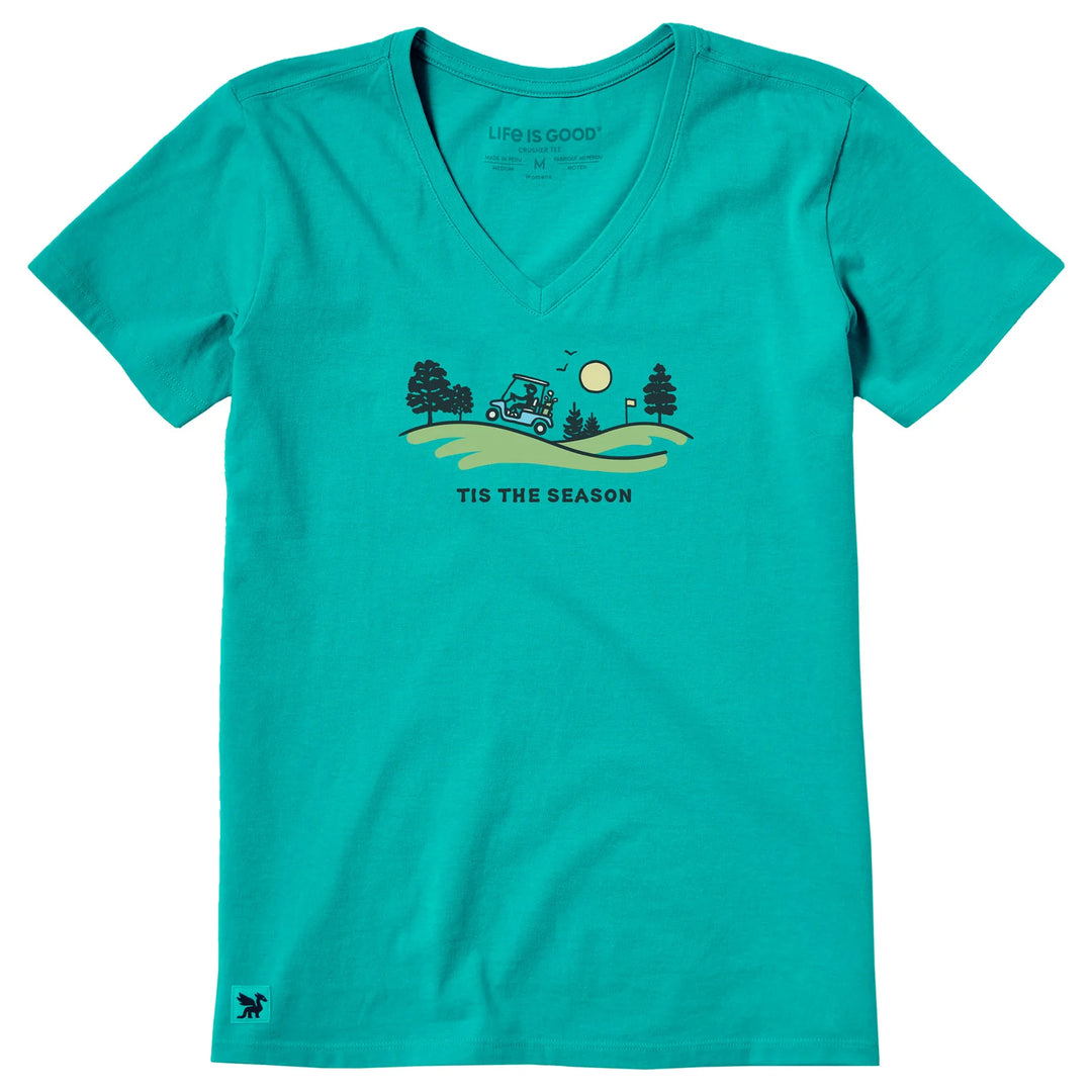 W's Tis the Season Golf Vista Short Sleeve Crusher-LITE Vee