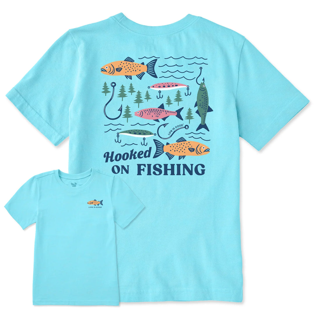 K SS Crusher Tee Hooked on Fishing