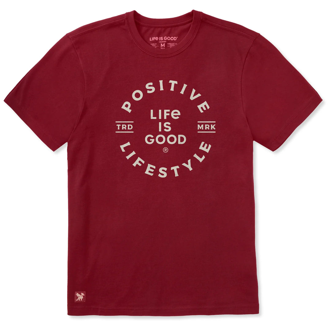 M's Positive Lifestyle Circle Short Sleeve Crusher Tee