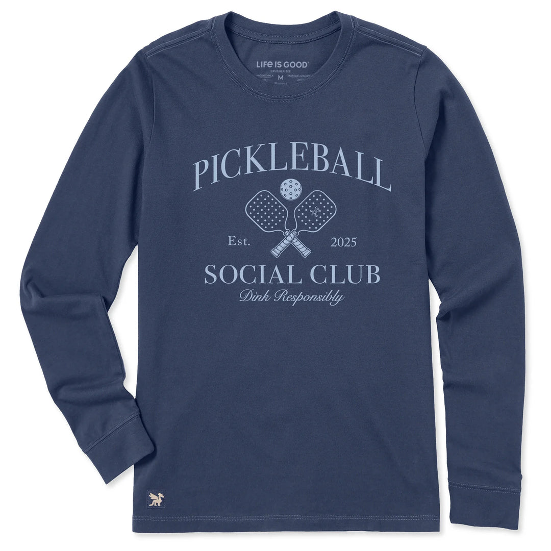 W's Pickleball Social Club Long Sleeve Crusher Tee