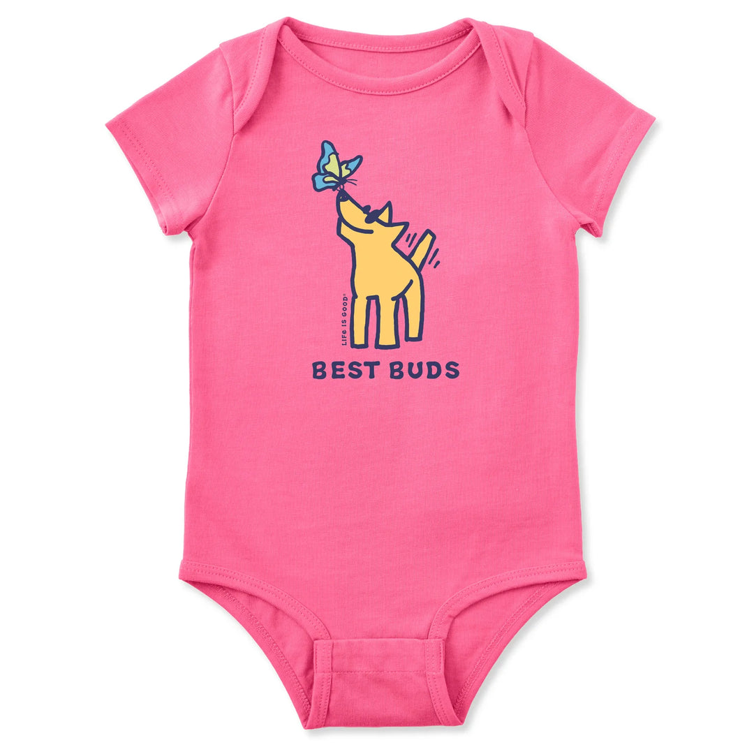 I's Best Buds Rocket Short Sleeve Crusher Baby Bodysuit