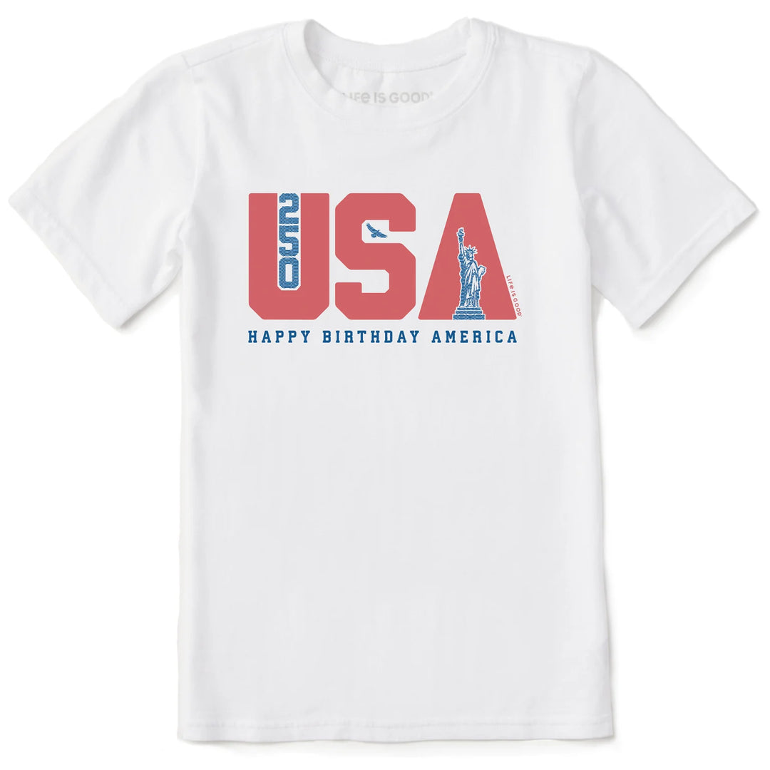 K SS Happy Birthday USA Crusher Tee