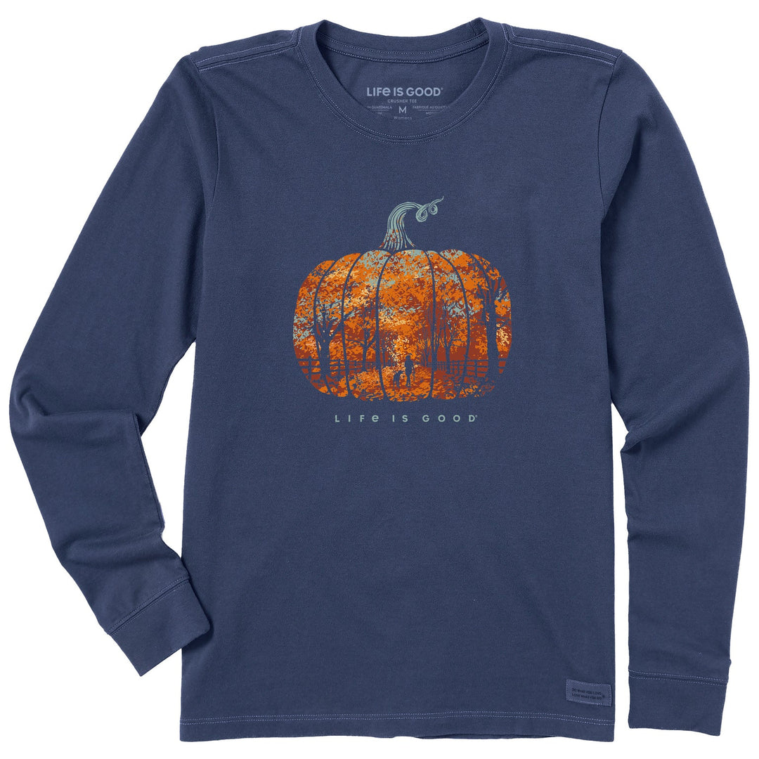 W's Pumpkin Stroll Long Sleeve Crusher Tee