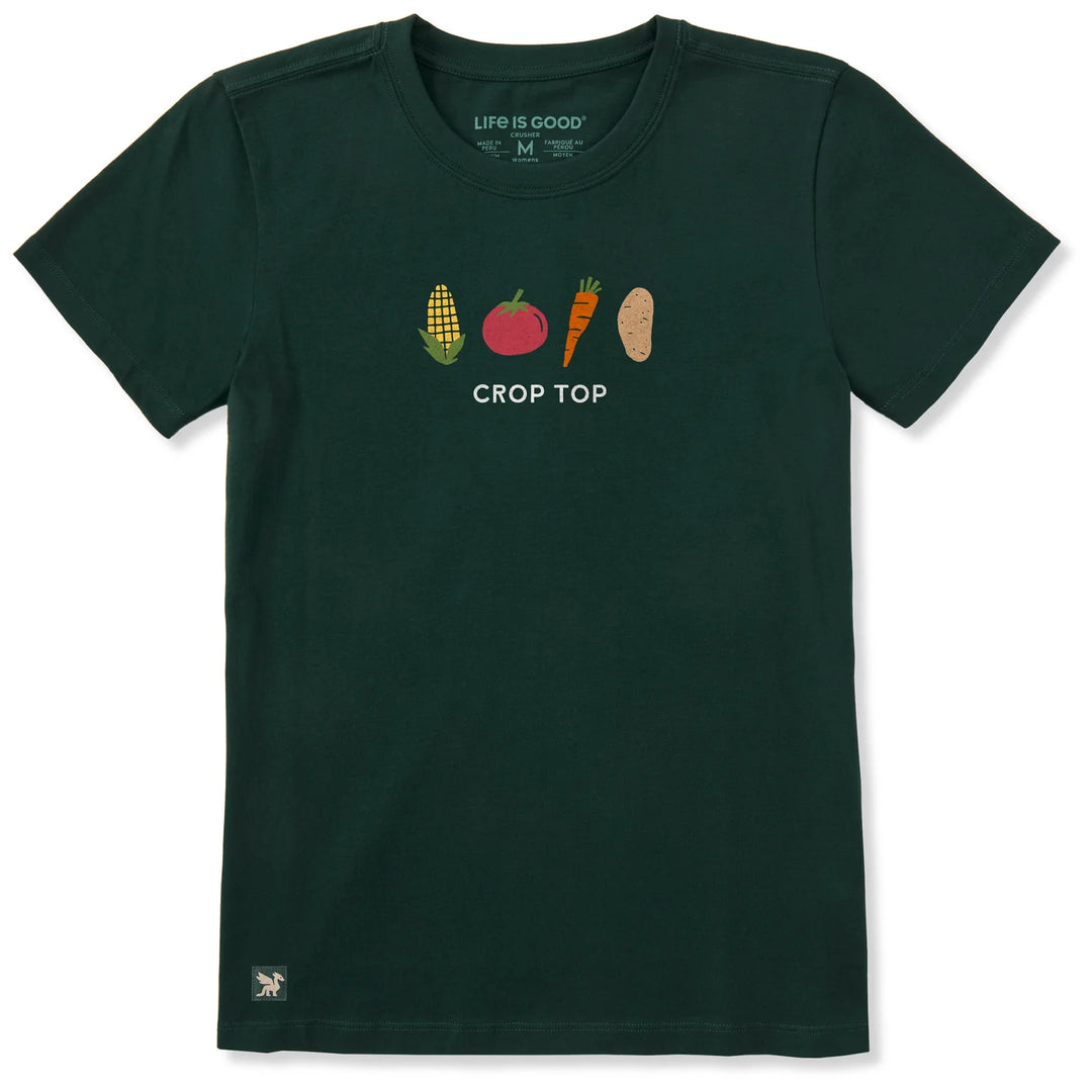 W's Crop Top Short Sleeve Crusher Tee