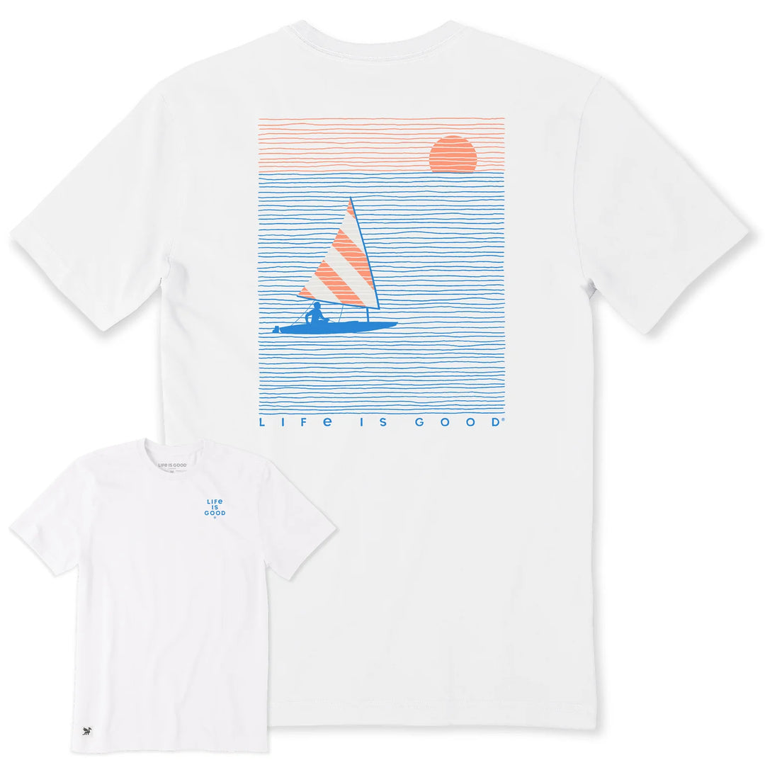 M's Sail Into the Sunset Short Sleeve Slub Slim Fit Tee
