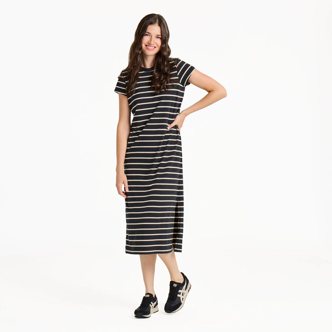 W's S/S Striped Crusher Weekend Dress