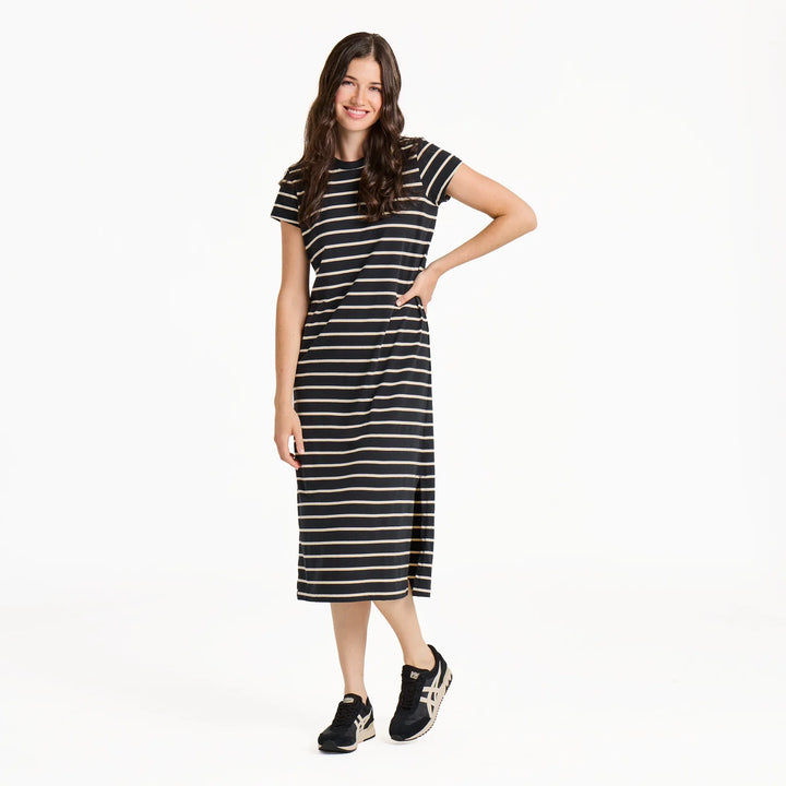 W's S/S Striped Crusher Weekend Dress