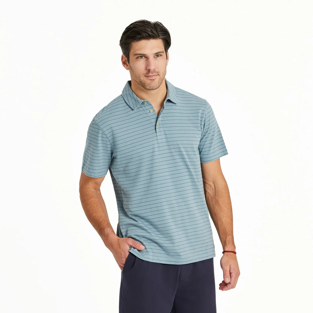 M's S/S Crusher-LITE Polo Striped
