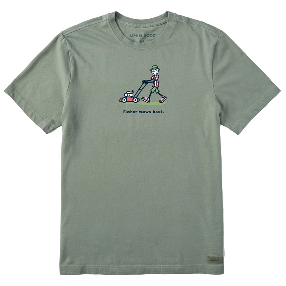 M's Jake Father Mows Best Push Mower Crusher-LITE Tee