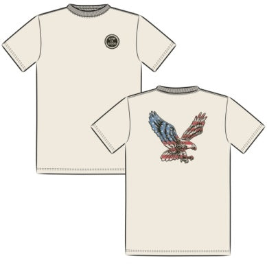 M'S  S/S CRUSHER TEE EAGLE FLAG