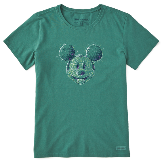 W's Sparkle Steamboat Willie Crusher Tee, Spruce Green