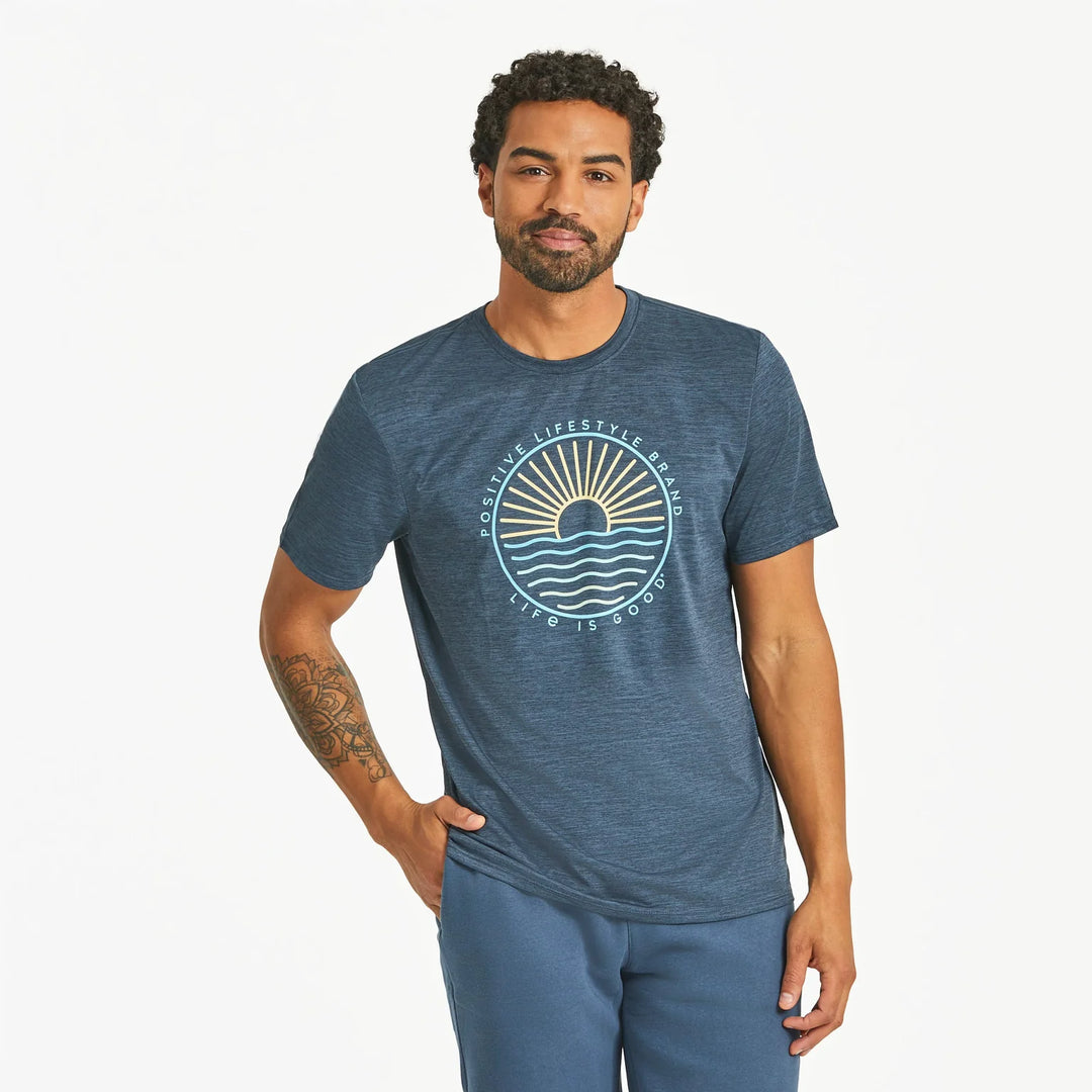 M's S/S Tee Positive Lifestyle Sun & Waves Sun