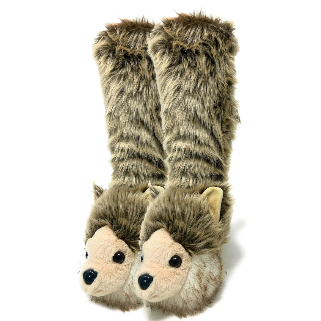 K's Wolf Pack Slipper Socks