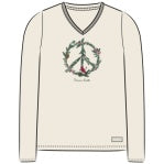 W's L/S Crusher-Lite Vee Winter Pines Peace On Earth