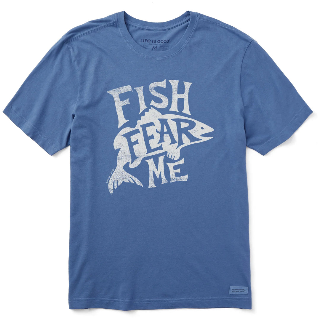 M's S/S Crusher Tee Typeout Fish Fear Me
