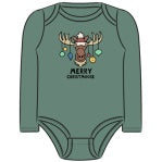 I's L/S Crusher Bodysuit Merry Christmoose