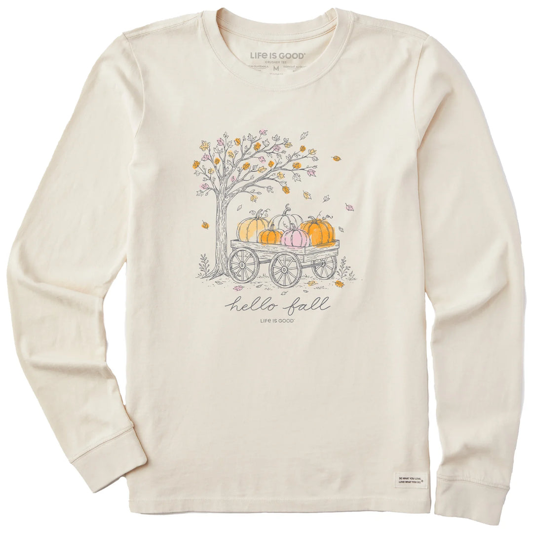 W's L/S Crusher Tee Hello Fall Pumpkin Cart